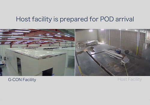 facility prepared for pod arrival