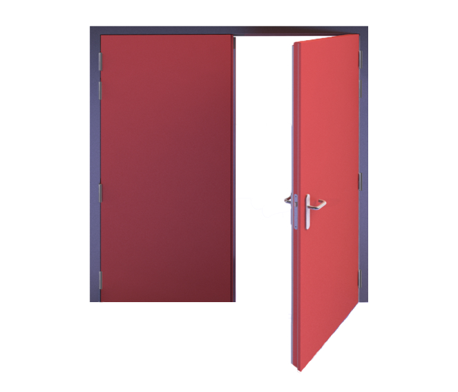 Red clean solutions double doors