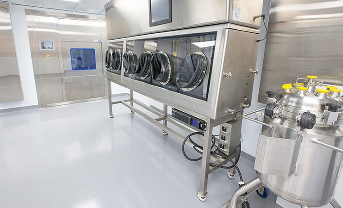 Equipment inside a POD cleanroom