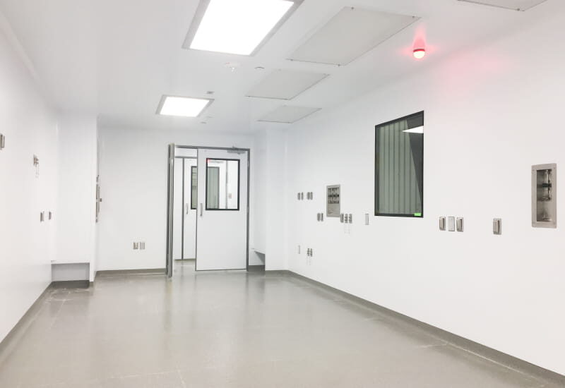 Inside a standardPOD with white doors.