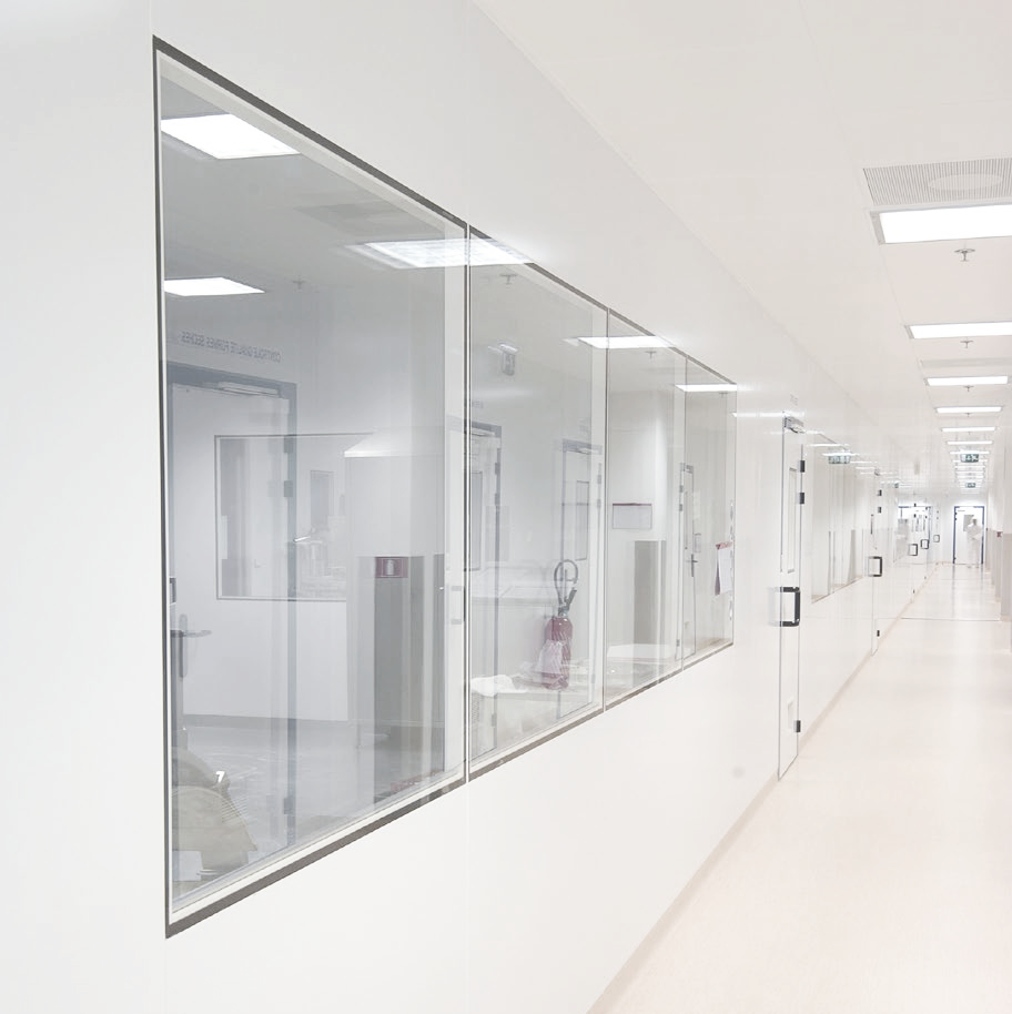 cleanroom vision panel, cleanroom windows